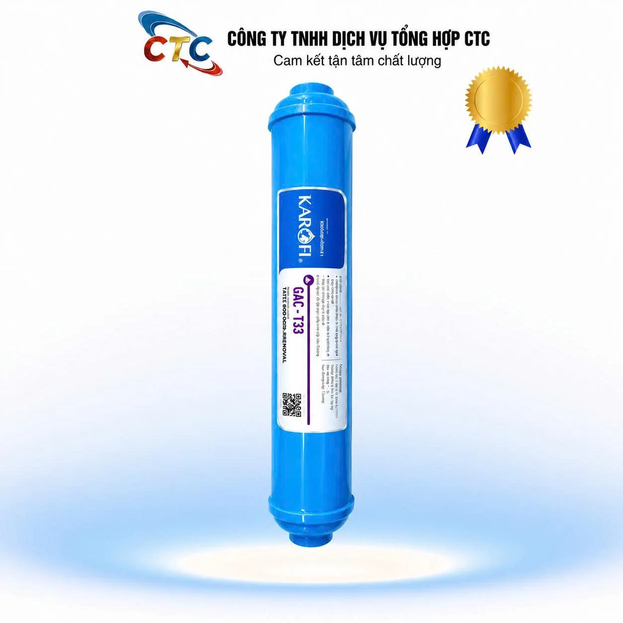 Lõi lọc nước Karofi T33 GAC than hoạt tính gáo dừa